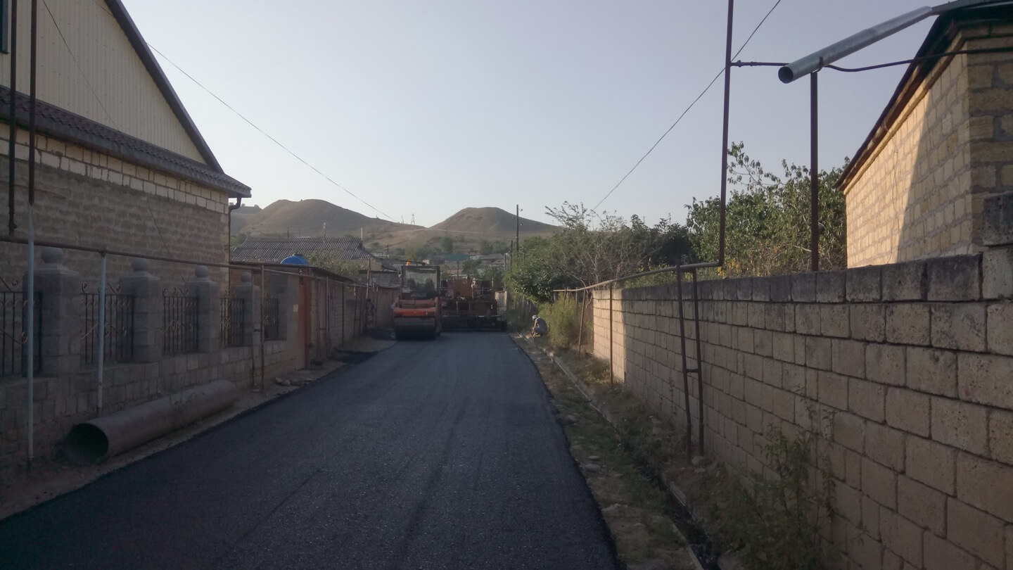 Улица Джафарова. Ремонтные работы